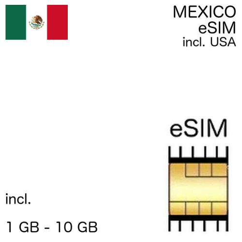 Mexico eSIM incl. United States
