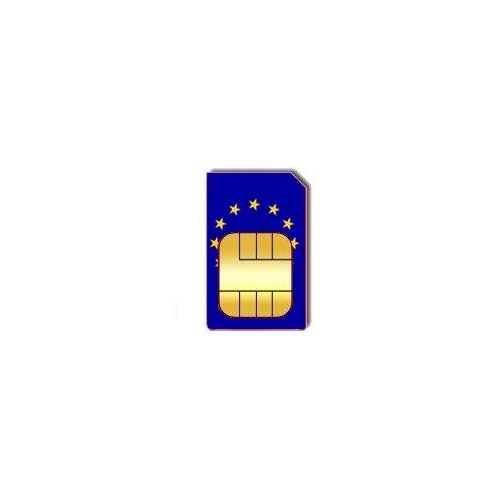 1000 MB Auflade-Guthaben für Europa Prepaid Daten SIM-Karte (Orange-Weiss)