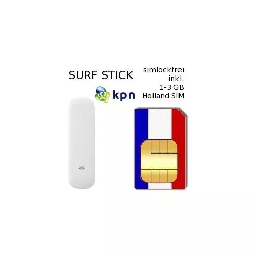 UMTS Surfstick inkl. 1000-3000 MB Holland Prepaid Daten SIM #2
