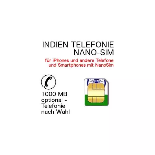 Indien Telefonie NANO SIM