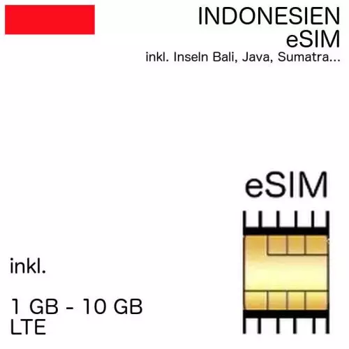 Indonesien eSIM indonesisch