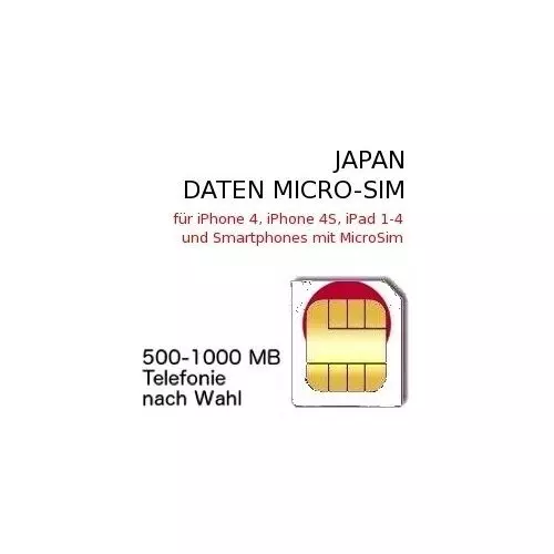Japan Telefon MICRO-SIM