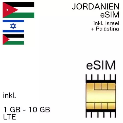 Jordanien eSIm jordanisch