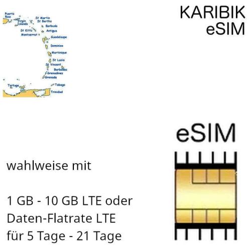 karibische eSIM Karibik