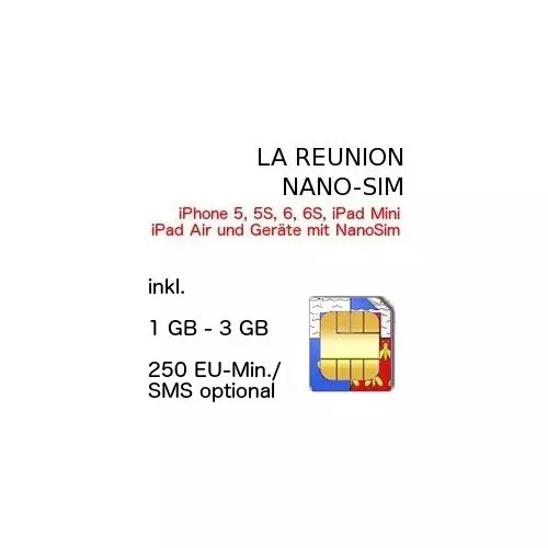 La Reunion nano sim