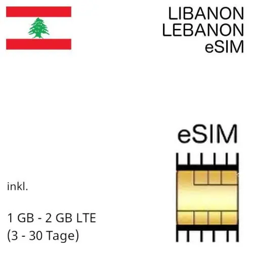 Libanesische eSIM Libanon