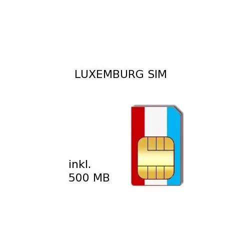 Luxemburg Prepaid 500 MB Daten SIM #1