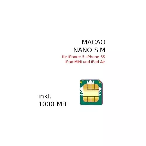 Macao NANO-SIM