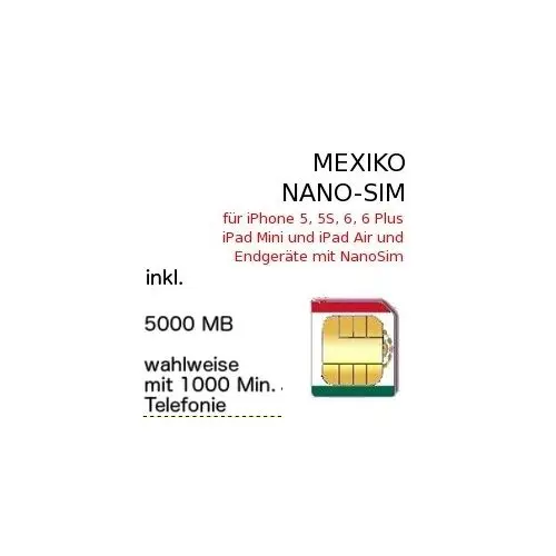 Mexiko Nano SIM