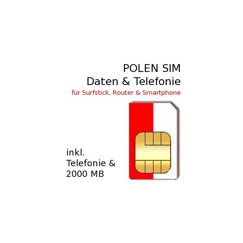Guthaben für Polen SIM