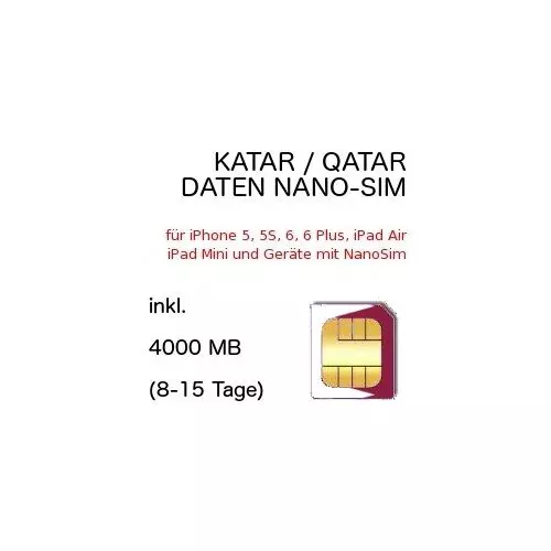 Katar nano-SIM Qatar