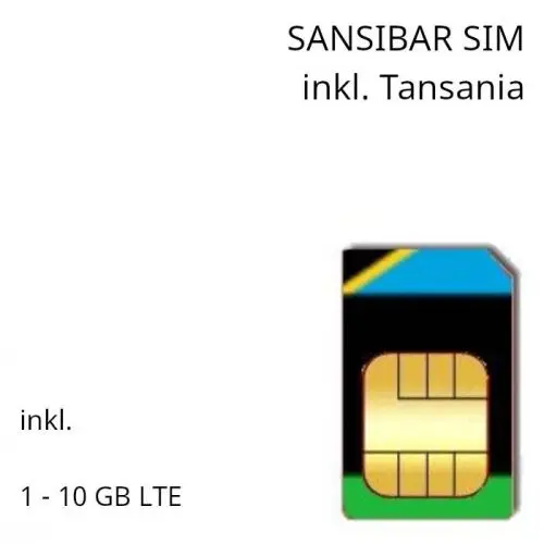SANSIBAR PREPAID SIM ZANSIBAR