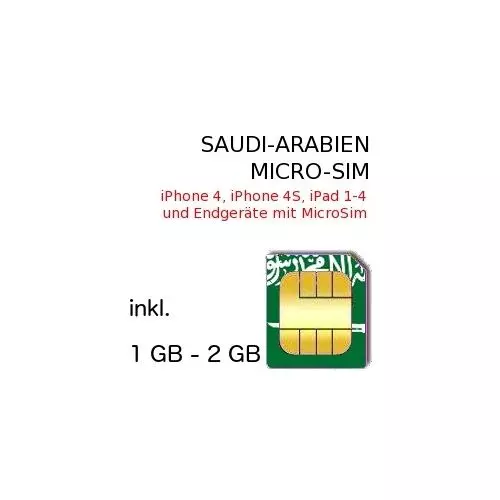 Saudi-Arabien MICRO SIM