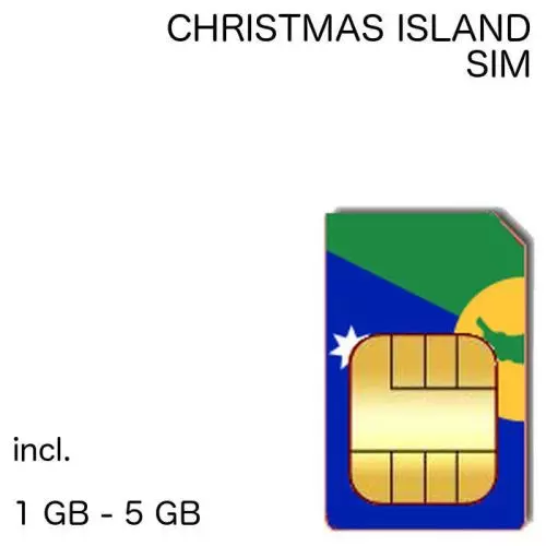 Christmas Island  SIM incl. 1 GB - 5 GB
