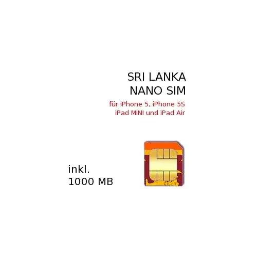 Sri Lanka NANO SIM
