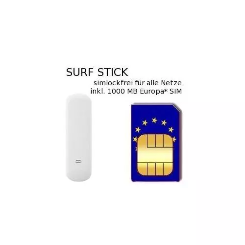 UMTS Surfstick inkl. 1GB Europa* Prepaid Daten SIM