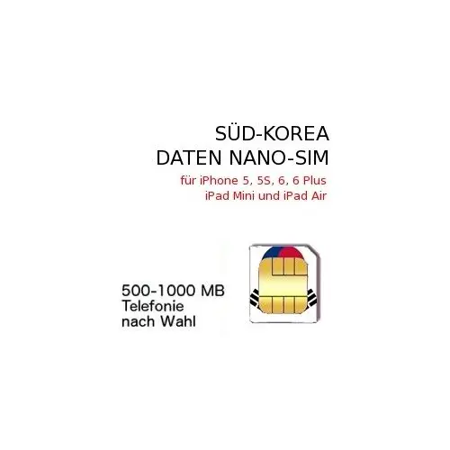 Südkorea NANO-SIM