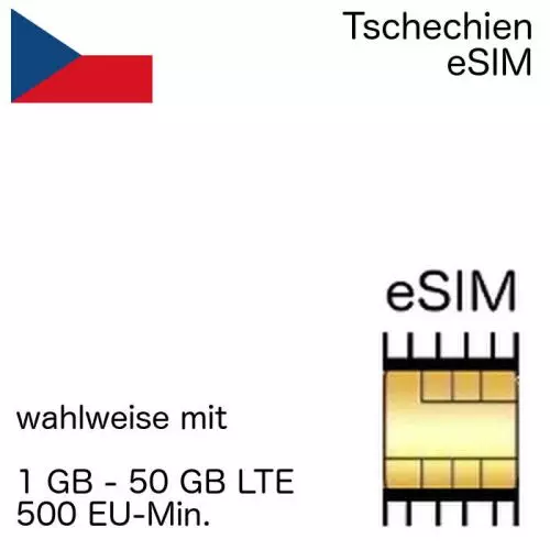 Tschechische eSIM Tschechien