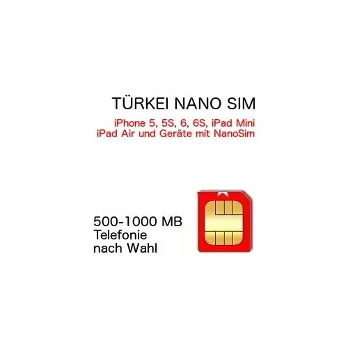 Tuerkei nano sim