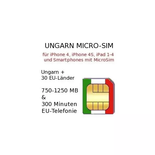 Ungarn Micro SIM