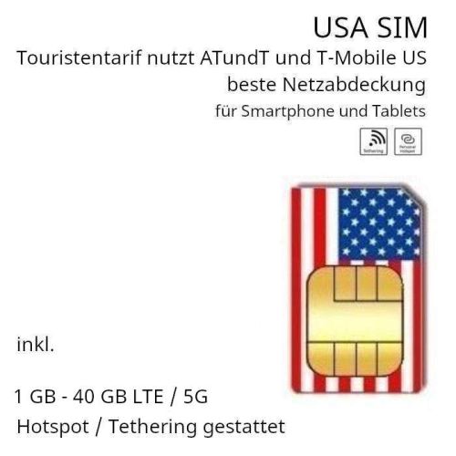 USA Touristen SIm ATundT