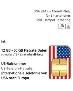 USA SIM Prepaid ATundT