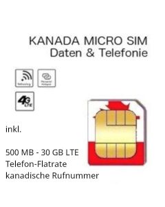 Kanada MICRO SIM