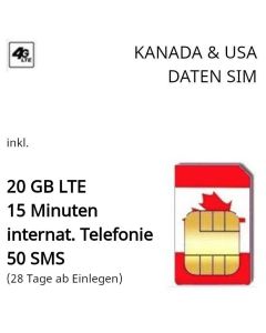 Kanada SIM für Touristen