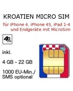 Kroatien MICRO SIM