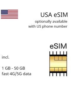 US eSIM incl. US phone numer