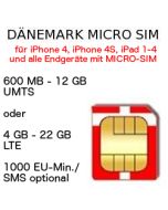 Dänemark MICRO SIM