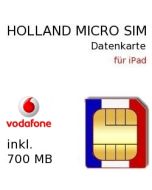 Holland 700 MB Prepaid Daten MICRO-SIM Karte für iPad #2