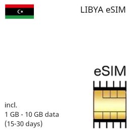 Libya eSIM incl. 1 GB - 10 GB (15-30 days)