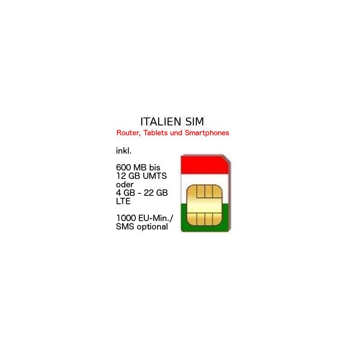 Italien Prepaid SIM im Netz von WIND und TIM